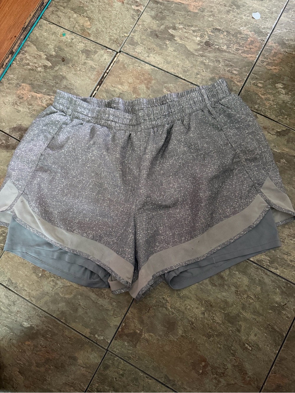 Women's Gray Athletic Running Shorts size large
